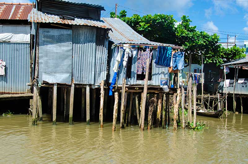 58 - Vietnam - delta del Mekong - casas